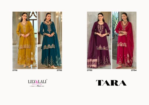 Lily And Lali Tara Silk Embroidery and Handwork Wholesale Readymade Collection - Image 10