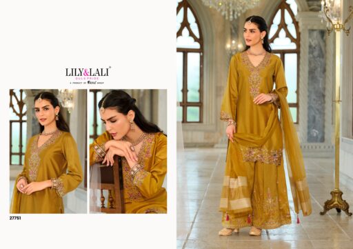 Lily And Lali Tara Silk Embroidery and Handwork Wholesale Readymade Collection - Image 3