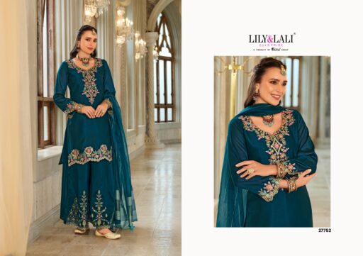 Lily And Lali Tara Silk Embroidery and Handwork Wholesale Readymade Collection - Image 4