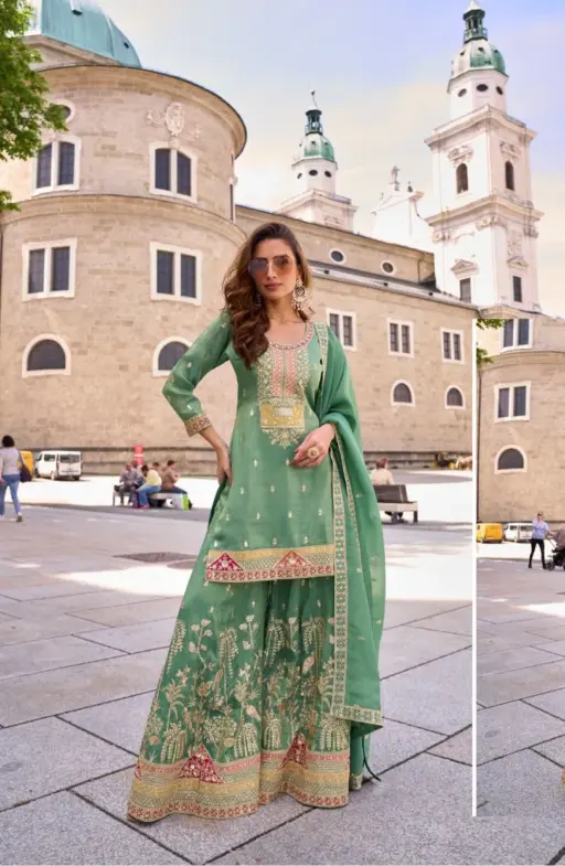 Gulkayra Veronica Real Simar Silk Wholesale Designer Salwar Kameez Collection - Image 5
