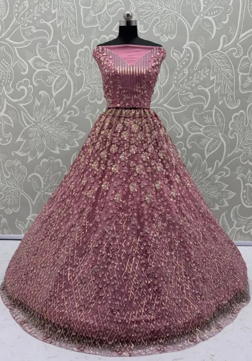 Anjani Art 2888B Heavy Net Wholesale Wedding Wear Lehenga Collection - Image 2