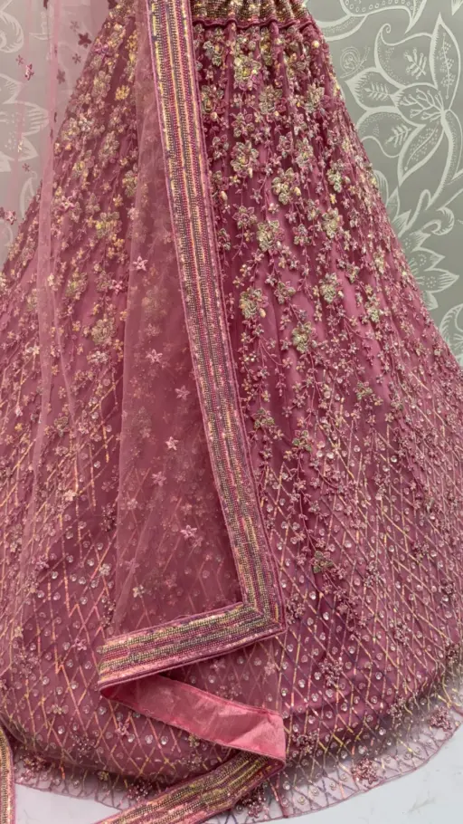 Anjani Art 2888B Heavy Net Wholesale Wedding Wear Lehenga Collection - Image 3