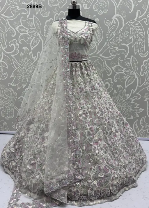 Anjani Art 2889B Net Wholesale Designer Lehenga Choli Collection