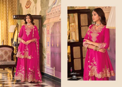 Eba Kalista Chinon Embroidery Work Wholesale Readymade Salwar Suit Collection - Image 6