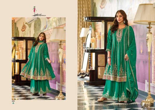 Eba Ragini Chinon Embroidery Work Wholesale Readymade Festival Wear Collection - Image 5