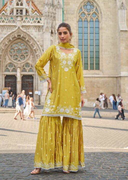 Vamika™️ Anamika Vol 3 Heavy Chinnon Wholesale Readymade Suit Collection
