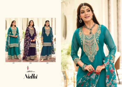 Eba Lifestyle Nidhi Organza Embroidery Wholesale Designer Readymade Suit Collection - Image 7