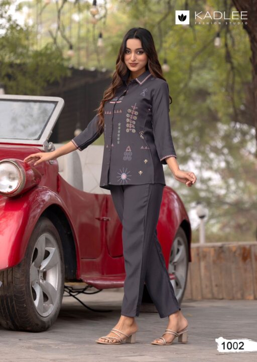 Kadlee High Touch Viscose Weaving Wholesale Co-Ord Set Collection - Image 3