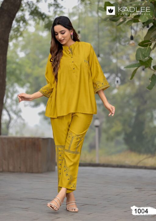 Kadlee High Touch Viscose Weaving Wholesale Co-Ord Set Collection - Image 4