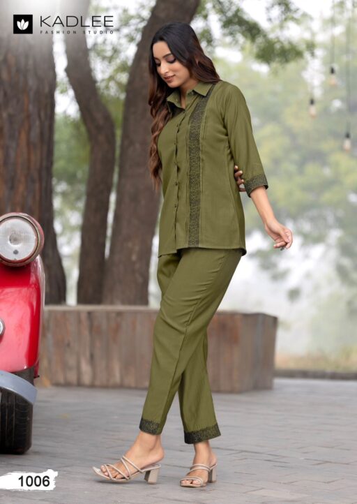 Kadlee High Touch Viscose Weaving Wholesale Co-Ord Set Collection - Image 5