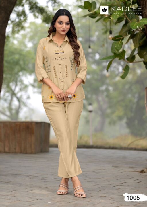 Kadlee High Touch Viscose Weaving Wholesale Co-Ord Set Collection - Image 6