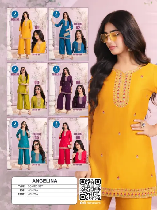 Kaya Angelina Vichitra Wholesale Co-Ord Set Collection - Image 8