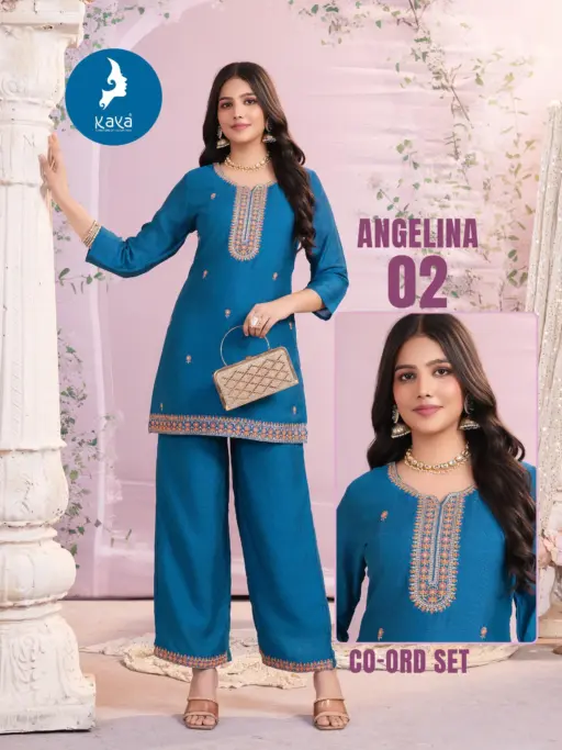 Kaya Angelina Vichitra Wholesale Co-Ord Set Collection - Image 4