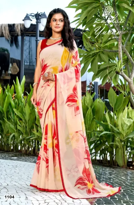 Kashvi Creation Yuvan Vol 11 Georgette Wholesale Sarees Collection - Image 6