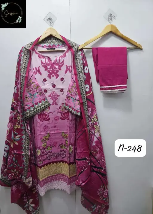 Rama Export Agha Noorain N 248 Pure Lawn Wholesale Pakistani Readymade Suit Collection