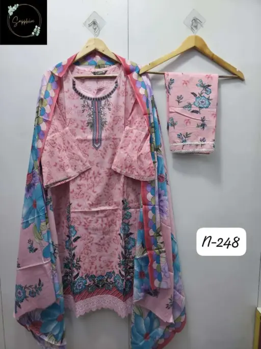 Rama Export Agha Noorain N 248 Pure Lawn Wholesale Pakistani Readymade Suit Collection - Image 2