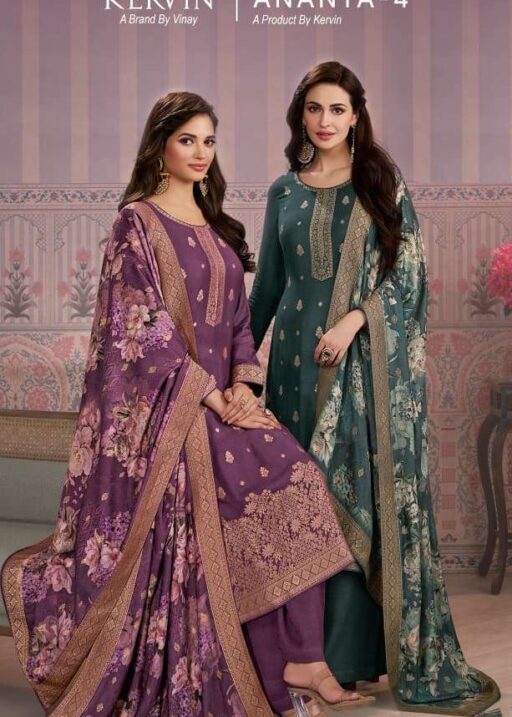 Vinay Kervin Ananta Vol 4 Viscose Pashmina Wholesale Winter Salwar Suits Collection