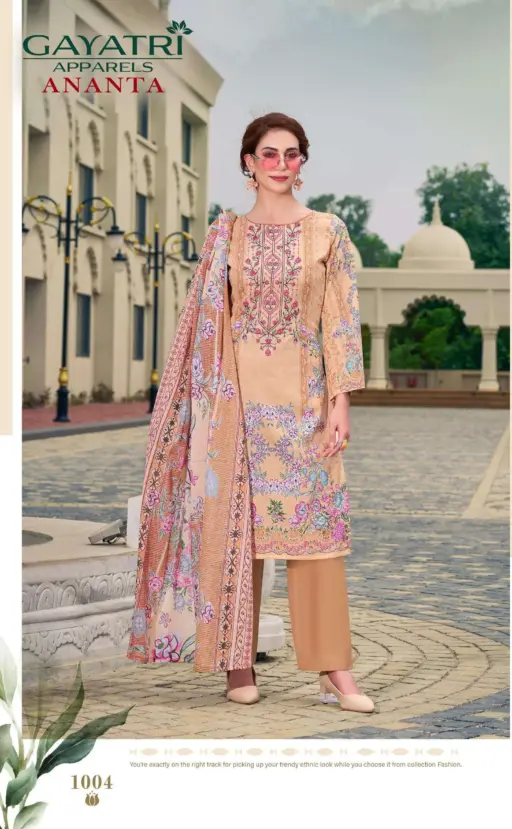 Gayatri Apparels Ananta‎ Vol 1 Pure Cambric‎‎ Cotton Wholesale Fancy Embroidery Work Suit Collection - Image 3