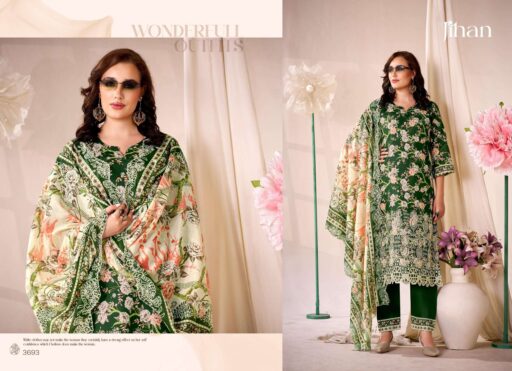 Jihan Fiza Cotton Embroidery Designer Work Wholesale Fancy Pakistani Suit Collection - Image 2