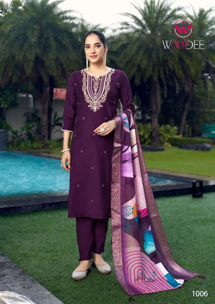 Woodee Heer Premium Quality Viscose Vatican Wholesale Readymade Suit Collection - Image 5