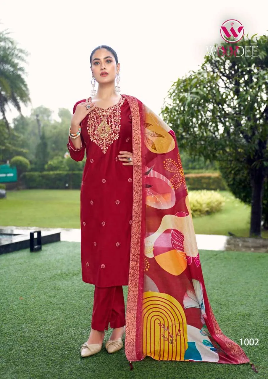 Woodee Heer Premium Quality Viscose Vatican Wholesale Readymade Suit Collection - Image 6
