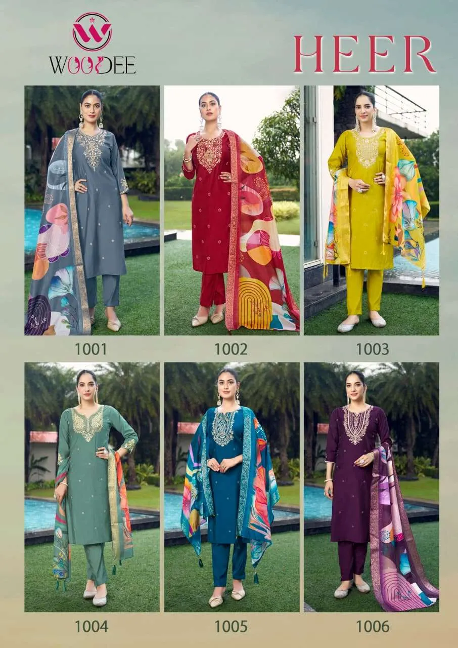 Woodee Heer Premium Quality Viscose Vatican Wholesale Readymade Suit Collection - Image 8