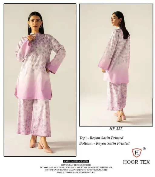 Hoor Tex Hf 327-336 Reyon Satin Printed Wholesale Co-Ord Sets Collection - Image 20