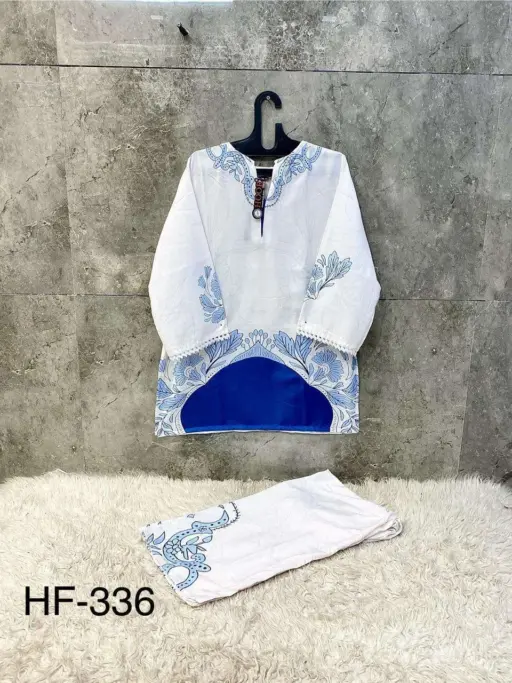 Hoor Tex Hf 327-336 Reyon Satin Printed Wholesale Co-Ord Sets Collection - Image 3