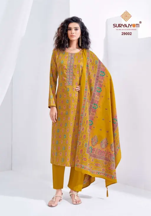 Suryajyoti Kalki Vol 29 Pure Cotton Wholesale Fancy Work Suit Collection - Image 3