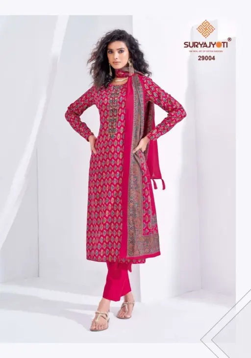Suryajyoti Kalki Vol 29 Pure Cotton Wholesale Fancy Work Suit Collection - Image 6