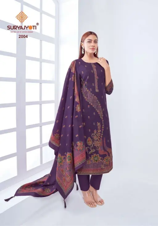 Suryajyoti Krithi Vol 2 Modal Jacquard Wholesale Salwar Suit Collection - Image 6