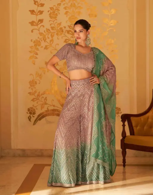 Sayuri Designer Laskara Real Premium Georgette Wholesale Indo Western Collection - Image 6
