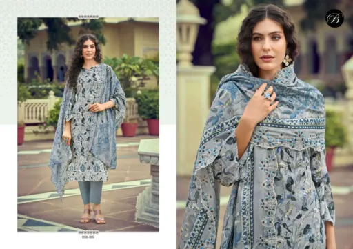 Belliza Designer Manohari Pure Cotton Digital Prints Wholesale Fancy Salwar Suit Collection - Image 2
