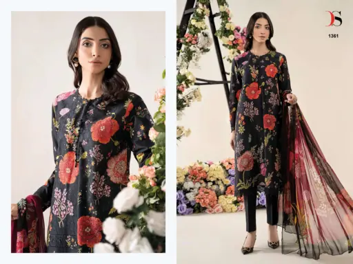 Deepsy Maria B Mprint 25 Vol 3 Pure Cotton Wholesale Pakistani Salwar Kameez Collection - Image 3