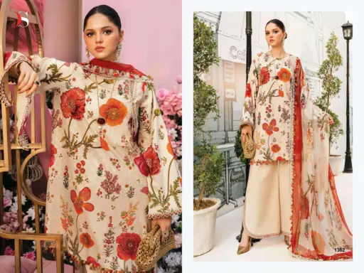 Deepsy Maria B Mprint 25 Vol 3 Pure Cotton Wholesale Pakistani Salwar Kameez Collection - Image 4