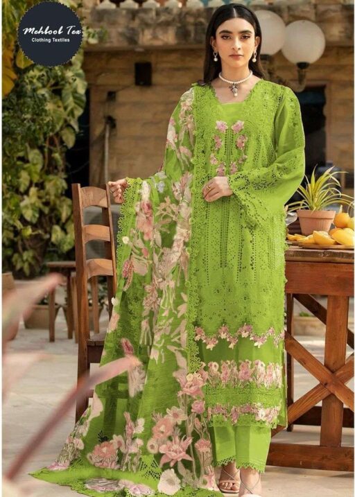 Mehboob Tex Design No-1676 A-D Pure Cotton Wholesale Pakistani Suit Collection