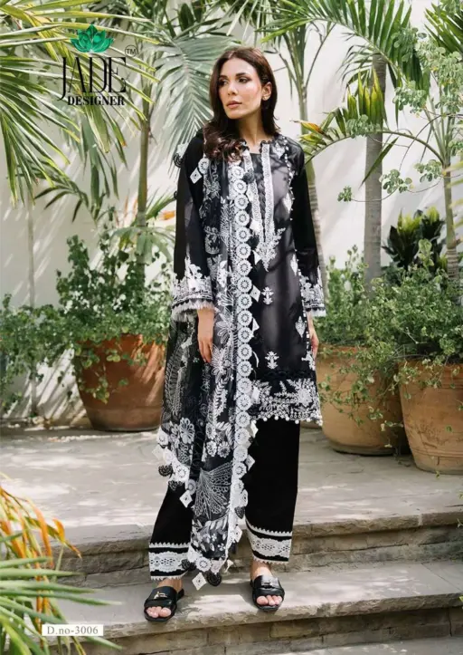 Jade Designer Noor Ahmed Vol 3 Lawn Cotton Wholesale Pakistani Karachi Suit Collection - Image 12