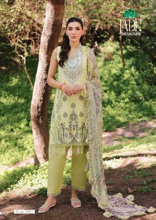 Jade Designer Noor Ahmed Vol 3 Lawn Cotton Wholesale Pakistani Karachi Suit Collection - Image 4