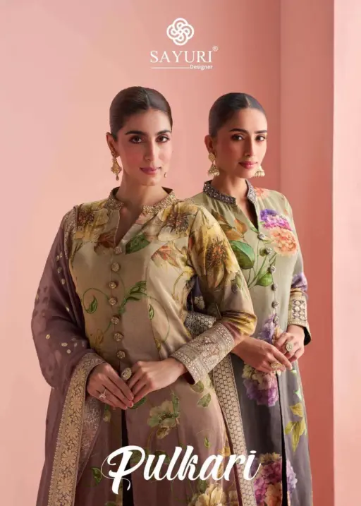 Sayuri Designer Pulkari Real Premium Silk Wholesale Designer Party Wear Collection