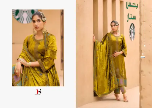 Deepsy Rang E Bahar Viscose Velvet Embroidery Wholesale Winter Collection - Image 6