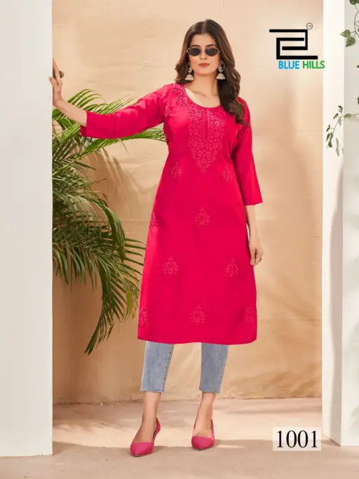 Blue Hills Supriya Nx Rayon 14 Kg Wholesale Kurtis Collection - Image 3