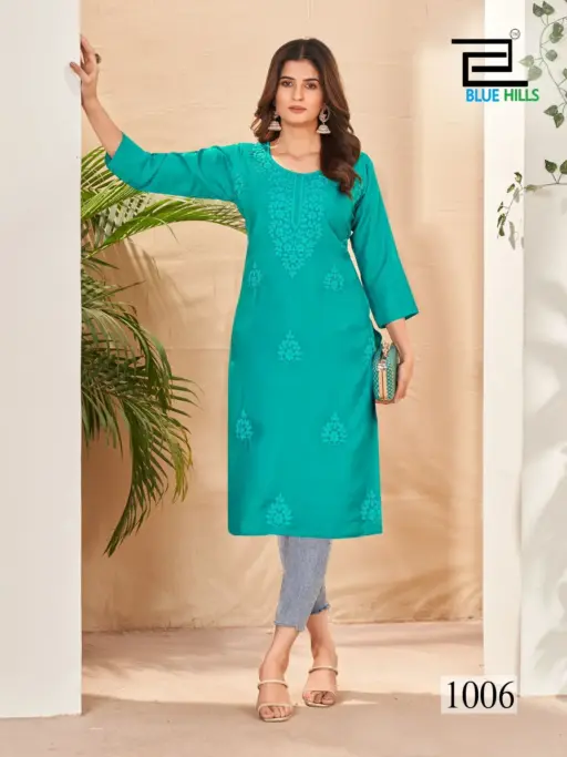 Blue Hills Supriya Nx Rayon 14 Kg Wholesale Kurtis Collection - Image 6