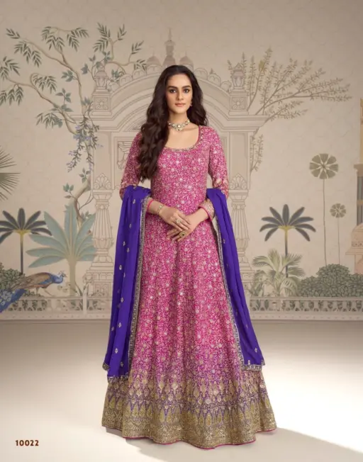 Sayuri Saboori Real Premium Georgette Wholesale Designer Party Wear Gown Collection - Image 3
