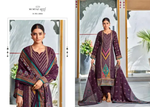 Mumtaz Arts Tohfa Pure Modal Silk Wholesale Pakistani Fancy Hand Work Suit Collection - Image 3
