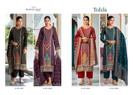 Mumtaz Arts Tohfa Pure Modal Silk Wholesale Pakistani Fancy Hand Work Suit Collection - Image 6