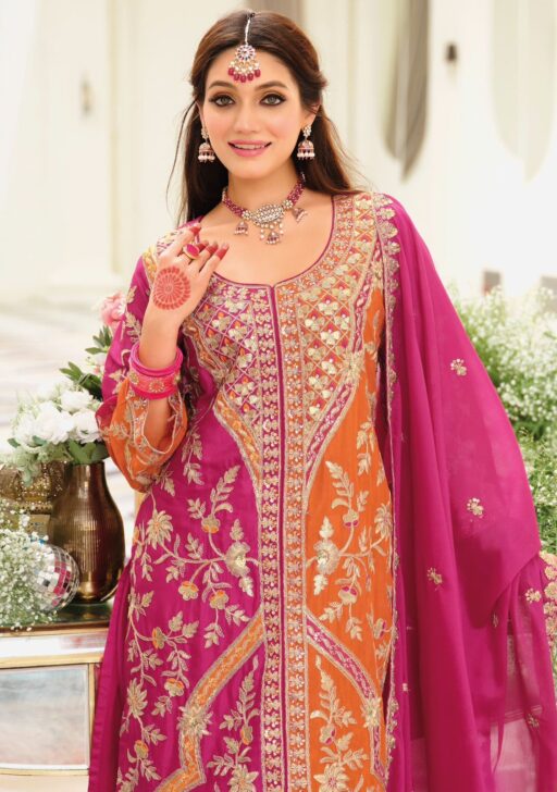Eba Lifestyle Vibara Heavy Chinon Wholesale Designer Readymade Suit Collection - Image 2