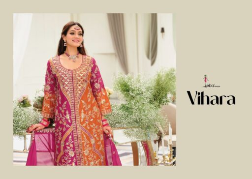 Eba Lifestyle Vibara Heavy Chinon Wholesale Designer Readymade Suit Collection - Image 4