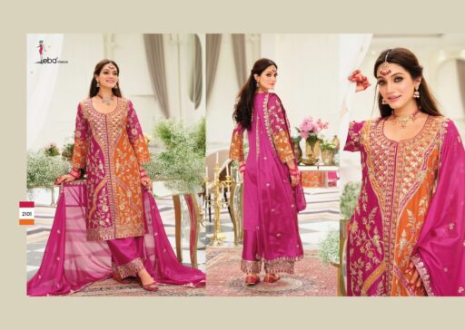 Eba Lifestyle Vibara Heavy Chinon Wholesale Designer Readymade Suit Collection - Image 7