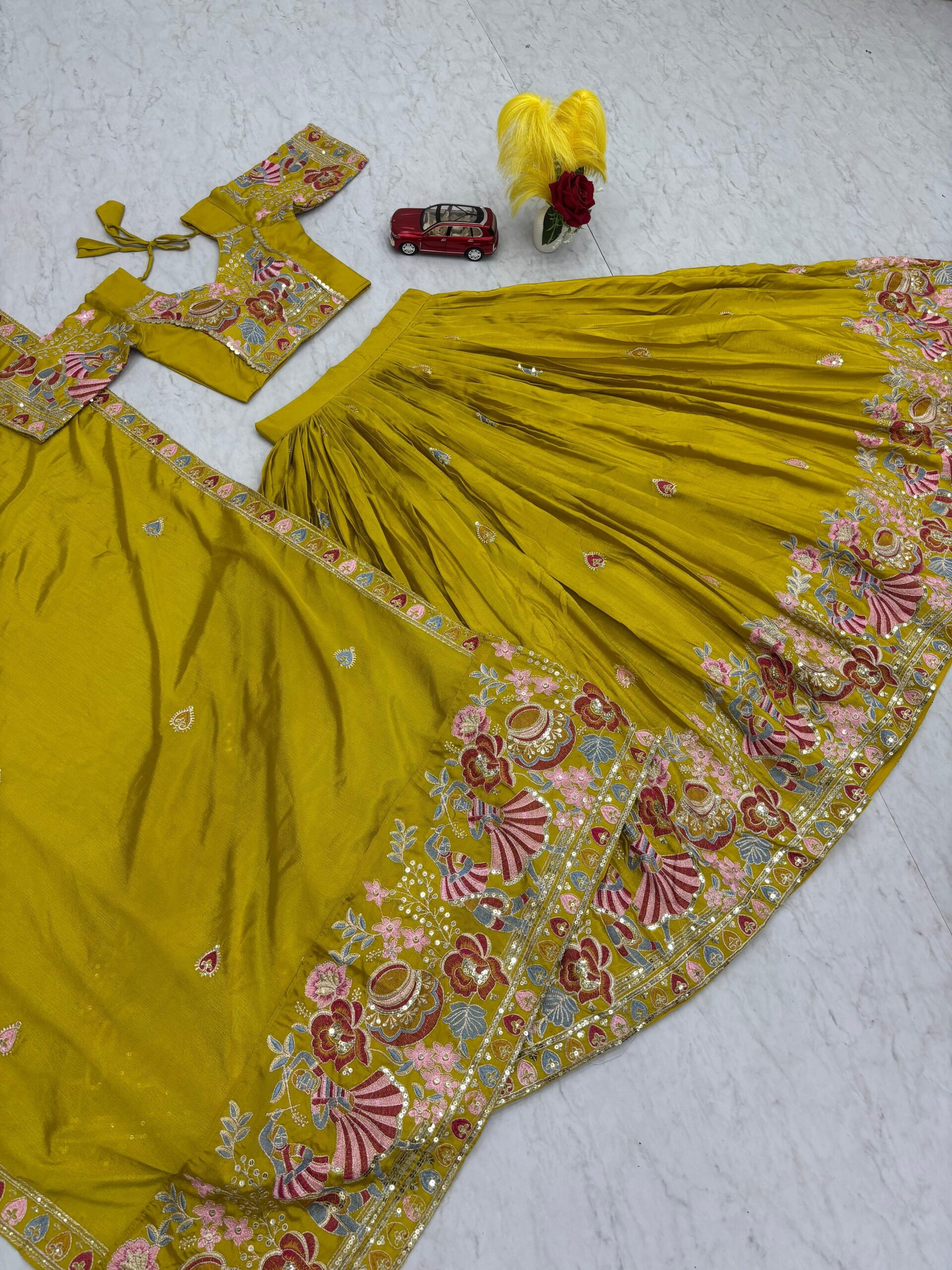 Rama Export 289-B Chinon Heavy Embroidery Wholesale Lehenga Choli Collection - Image 5