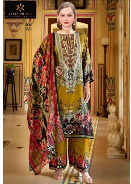 Aaliz Print Aliza Nx Cotton Embroidery Wholesale Pakistani Suit Collection